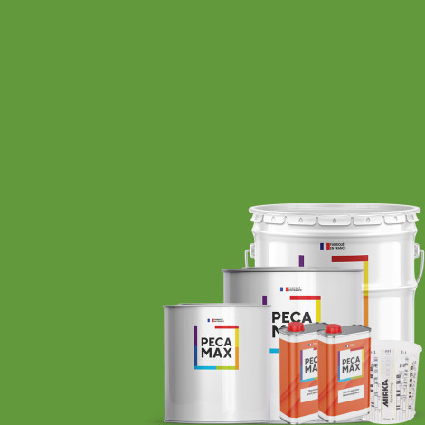 Peinture RAL 6018 Vert jaune. Pots