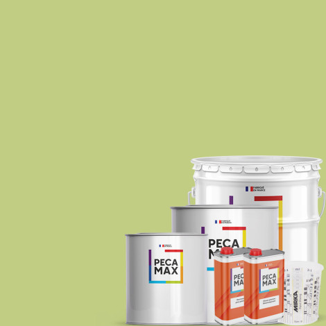 Peinture AFNOR A480 Vert-Jaune clair. Pots