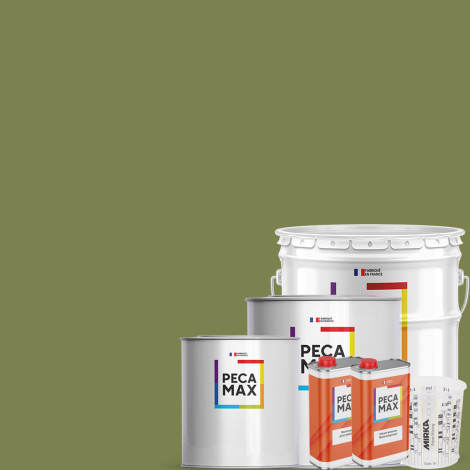 Peinture British Standard 381C 278 Light olive green. Pots